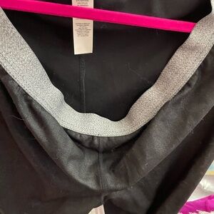 Chico's Black Track Pants with Gray Waistband